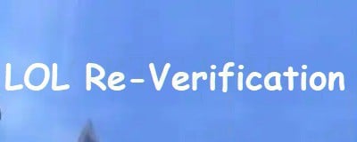 League Of Legends Valorant KR Account Inactive Re-Verification