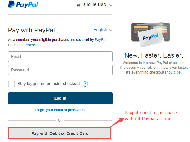 paypal guest