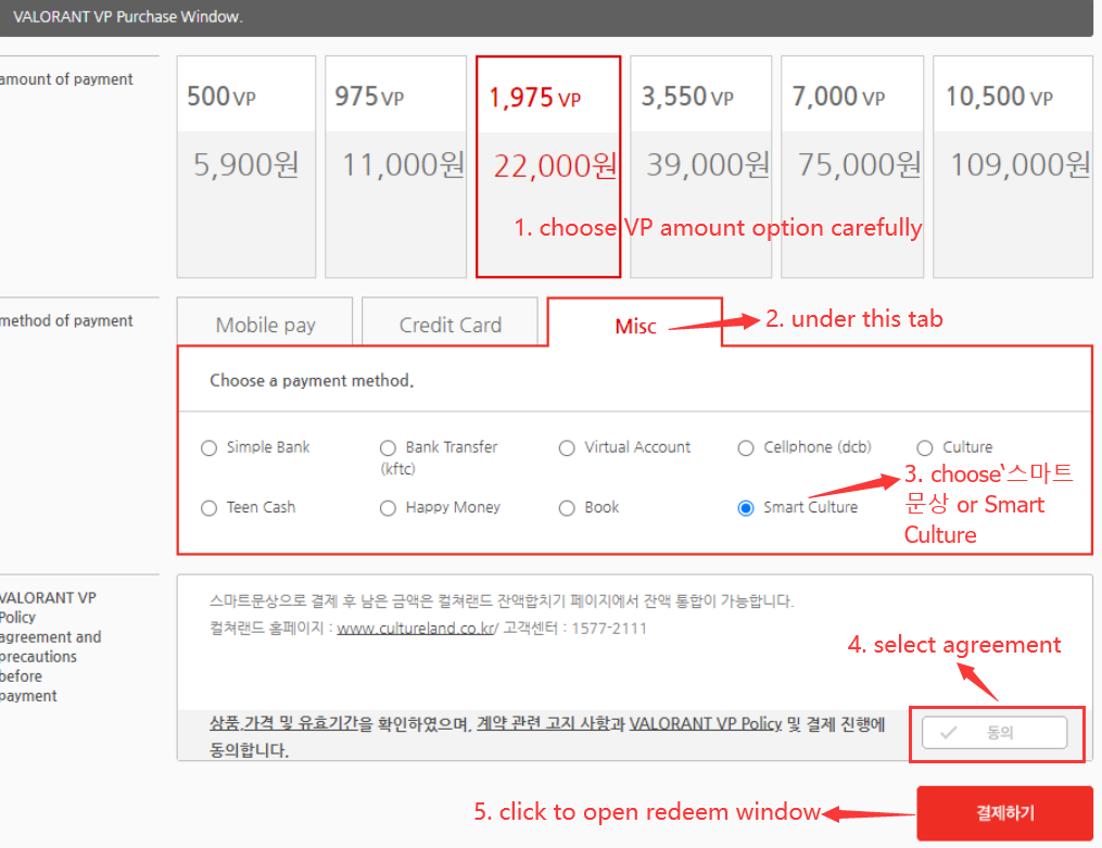 How To Top Up KR Valorant Points VP 2